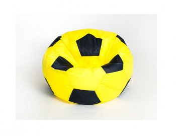 Кресло-мешок Мяч малый желто-черное в Нытве - nytva.mebel-74.com | фото