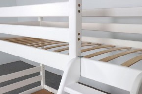 АДЕЛЬ Кровать двухъярусная с наклонной лестницей (белый) в Нытве - nytva.mebel-74.com | фото