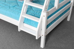 АДЕЛЬ Кровать двухъярусная с наклонной лестницей (белый) в Нытве - nytva.mebel-74.com | фото