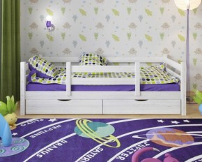 Детская кровать из массива березы Соня-5 (Белый/Лак) в Нытве - nytva.mebel-74.com | фото