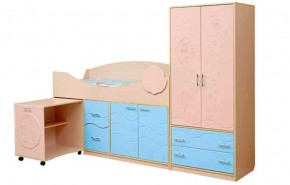 Набор мебели для детской Юниор -12.2 (700*1860) МДФ матовый в Нытве - nytva.mebel-74.com | фото
