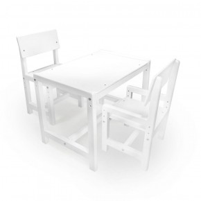 Детский растущий комплект стол и два стула  Я САМ "Лофт" (Белый, Белый) в Нытве - nytva.mebel-74.com | фото