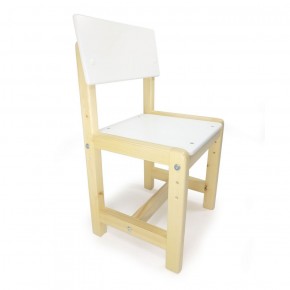 Детский растущий комплект стол и стул  Я САМ "Лофт" (Белый, Сосна) в Нытве - nytva.mebel-74.com | фото
