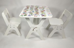 Детский растущий стол-парта и два стула Я САМ "Умка-Дуо" (Алфавит) в Нытве - nytva.mebel-74.com | фото