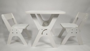 Детский растущий стол-парта и два стула Я САМ "Умка-Дуо" (Белый) в Нытве - nytva.mebel-74.com | фото