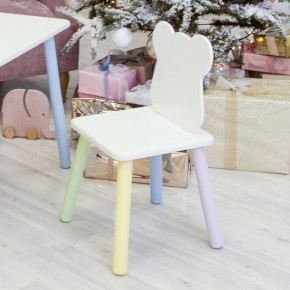 Детский стул Мишутка (Белый/Белый/Цветной) в Нытве - nytva.mebel-74.com | фото