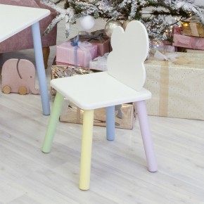 Детский стул Облачко (Белый/Белый/Цветной) в Нытве - nytva.mebel-74.com | фото