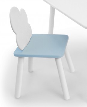 Детский стул Облачко (Белый/Голубой/Белый) в Нытве - nytva.mebel-74.com | фото