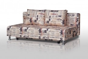Диван-кровать Комфорт без подлокотников Принт "Gazeta" (2 подушки) в Нытве - nytva.mebel-74.com | фото