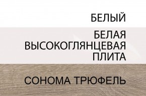 Комод 2D-1S/TYP 34, LINATE ,цвет белый/сонома трюфель в Нытве - nytva.mebel-74.com | фото