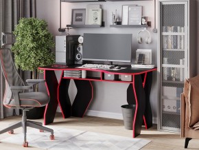 Компьютерный стол КЛ №9.0 (Черный/Красный) в Нытве - nytva.mebel-74.com | фото