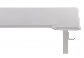 Компьютерный стол Маркос с механизмом подъема 120х75х75 белый / шагрень белая в Нытве - nytva.mebel-74.com | фото