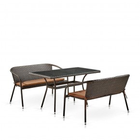 Комплект мебели из иск. ротанга T286A/S139A-W53 Brown в Нытве - nytva.mebel-74.com | фото