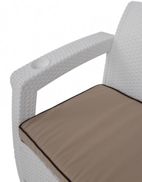 Комплект уличной мебели Yalta Premium Terrace Triple Set (Ялта) белый (+подушки под спину) в Нытве - nytva.mebel-74.com | фото
