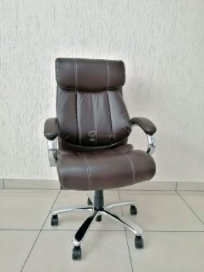 Кресло Barneo K-303 для руководителя (коричневая экокожа) в Нытве - nytva.mebel-74.com | фото