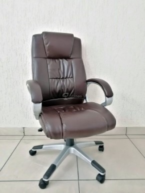 Кресло Barneo K-6 для руководителя (коричневая экокожа) в Нытве - nytva.mebel-74.com | фото