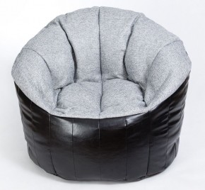 Кресло бескаркасное Релакс Люкс (Серый/Черный) в Нытве - nytva.mebel-74.com | фото