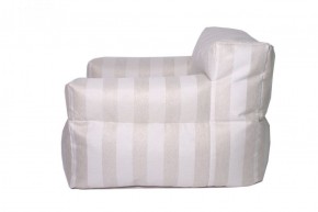 Кресло бескаркасное Уют полоса (Молочный) в Нытве - nytva.mebel-74.com | фото