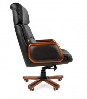 Кресло для руководителя CHAIRMAN 417 (Натуральная кожа) Черное в Нытве - nytva.mebel-74.com | фото