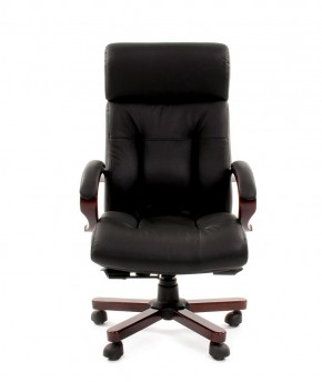 Кресло для руководителя CHAIRMAN  421 (Натуральная кожа) Черное в Нытве - nytva.mebel-74.com | фото