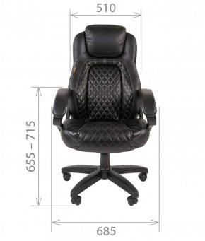 Кресло для руководителя  CHAIRMAN 432 (Экокожа черная) в Нытве - nytva.mebel-74.com | фото