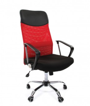 Кресло для руководителя CHAIRMAN 610 N (15-21 черный/сетка красный) в Нытве - nytva.mebel-74.com | фото