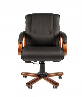 Кресло для руководителя CHAIRMAN  653 М (Кожа) Черное в Нытве - nytva.mebel-74.com | фото
