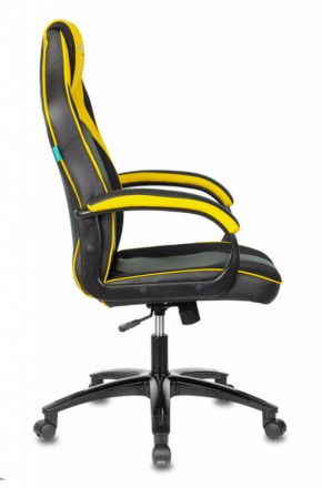 Кресло игровое Бюрократ VIKING 2 AERO YELLOW черный/желтый в Нытве - nytva.mebel-74.com | фото