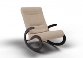 Кресло-качалка Мальта 10-Т-П (ткань/венге) ПЕСОК в Нытве - nytva.mebel-74.com | фото