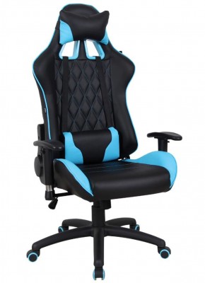 Кресло компьютерное BRABIX "GT Master GM-110" (черное/голубое) 531928 в Нытве - nytva.mebel-74.com | фото