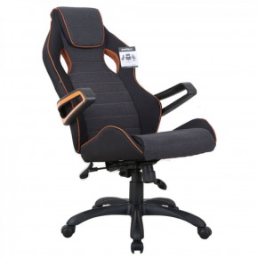 Кресло компьютерное BRABIX Techno Pro GM-003 (ткань черное/серое, вставки оранжевые) 531813 в Нытве - nytva.mebel-74.com | фото