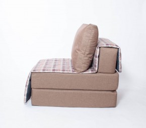 Кресло-кровать бескаркасное Харви (коричневый-квадро беж) в Нытве - nytva.mebel-74.com | фото