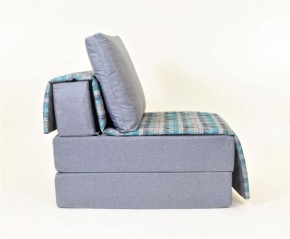 Кресло-кровать бескаркасное Харви (серый-квадро азур) в Нытве - nytva.mebel-74.com | фото