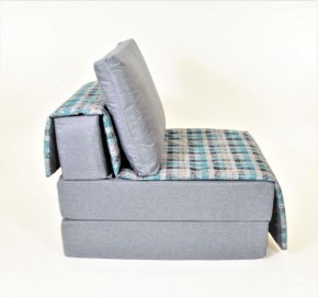 Кресло-кровать бескаркасное Харви (серый-квадро азур) в Нытве - nytva.mebel-74.com | фото