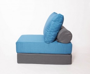 Кресло-кровать-пуф бескаркасное Прайм (синий-графит (Ф)) в Нытве - nytva.mebel-74.com | фото