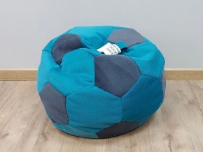 Кресло-мешок Мяч S (Shaggy Azure-Shaggy Grafit) в Нытве - nytva.mebel-74.com | фото