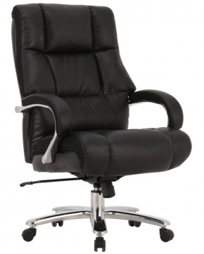 Кресло офисное BRABIX PREMIUM "Bomer HD-007" (рециклированная кожа, хром, черное) 531939 в Нытве - nytva.mebel-74.com | фото