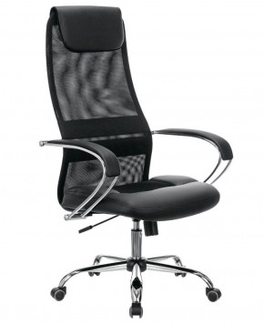 Кресло офисное BRABIX PREMIUM "Stalker EX-608 CH" (хром, ткань-сетка/кожзам, черное) 532091 в Нытве - nytva.mebel-74.com | фото