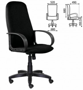 Кресло офисное BRABIX "Praktik EX-279" (ткань/кожзам, черное) 532017 в Нытве - nytva.mebel-74.com | фото