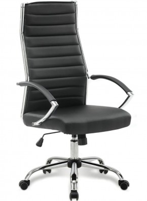 Кресло офисное BRABIX "Style EX-528", экокожа, хром, черное, 531947 в Нытве - nytva.mebel-74.com | фото