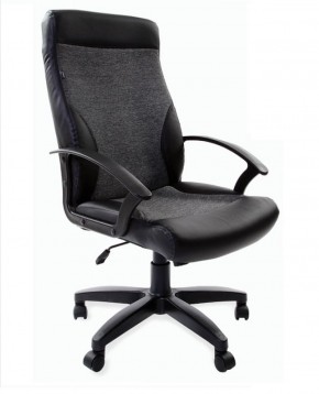 Кресло офисное BRABIX "Trust EX-535" (экокожа/черная/ткань серая) 531383 в Нытве - nytva.mebel-74.com | фото