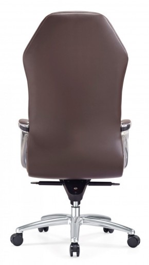 Кресло руководителя Бюрократ _AURA/BROWN коричневый в Нытве - nytva.mebel-74.com | фото