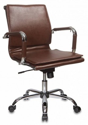 Кресло руководителя Бюрократ CH-993-LOW/BROWN коричневый в Нытве - nytva.mebel-74.com | фото