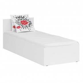 Кровать 0800 + Шкаф угловой Стандарт, цвет белый, ШхГхВ 83,5х203,5х70 + 81,2х81,2х200см., сп.м. 800х2000 мм., без матраса, основание есть в Нытве - nytva.mebel-74.com | фото