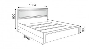 Кровать 1.6 М09 с мягкой спинкой и настилом Беатрис (Орех гепланкт) в Нытве - nytva.mebel-74.com | фото