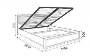 Кровать 1.6 Беатрис М11 с мягкой спинкой и ПМ (Орех гепланкт) в Нытве - nytva.mebel-74.com | фото