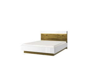 Кровать 160 с подъемником, TORINO, цвет белый/Дуб наварра в Нытве - nytva.mebel-74.com | фото