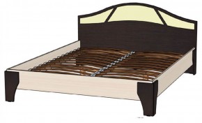 ВЕРОНА Кровать 1600 с основанием (Венге/Анкор светлый) в Нытве - nytva.mebel-74.com | фото