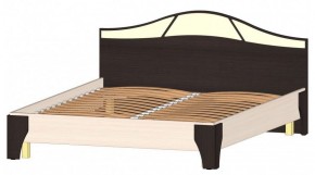 ВЕРОНА Кровать 1600 с основанием (Венге/Анкор светлый) в Нытве - nytva.mebel-74.com | фото