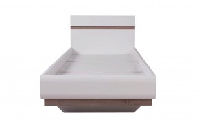 Кровать 90/TYP 90, LINATE ,цвет белый/сонома трюфель в Нытве - nytva.mebel-74.com | фото